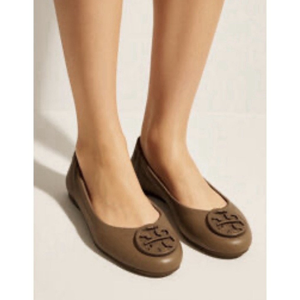 Tory Burch Minnie Travel Ballet Flat Designer Women's Tan Brown EU 42/ 10.5 #23 - Picture 11 of 11